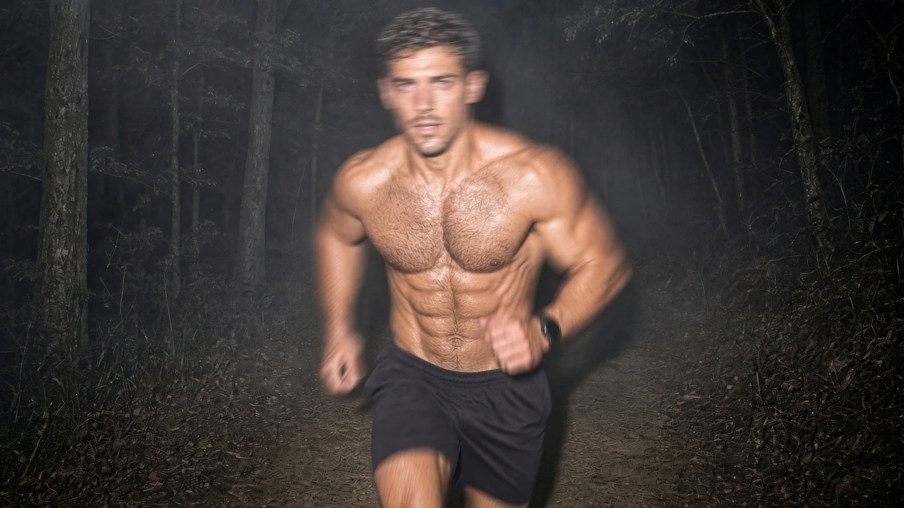 An active moment outdoors
