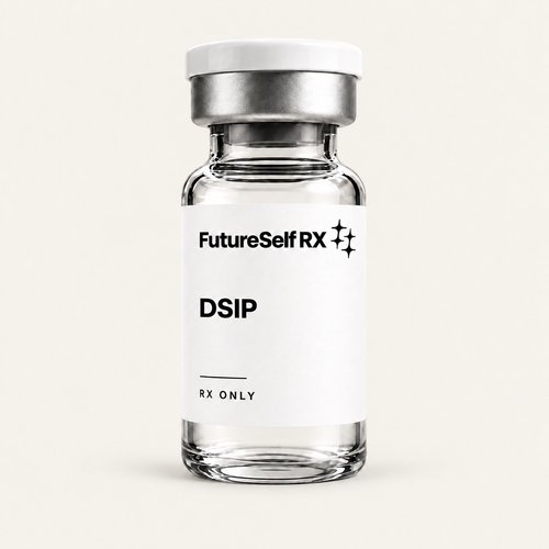 Illustrative FutureSelf RX DSIP packaging concept; actual dispensing packaging may vary