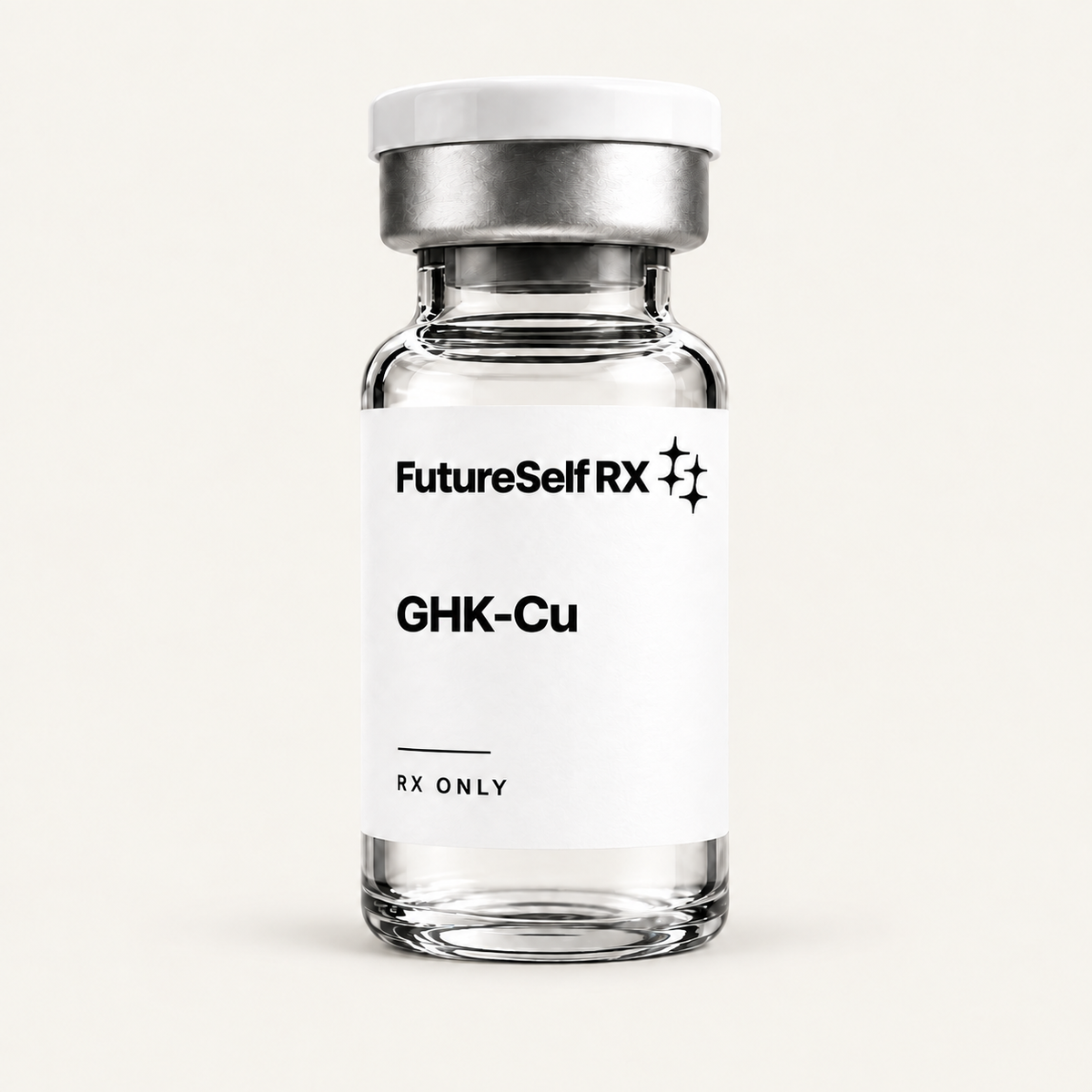 GHK-Cu — FutureSelf RX white vial packaging concept