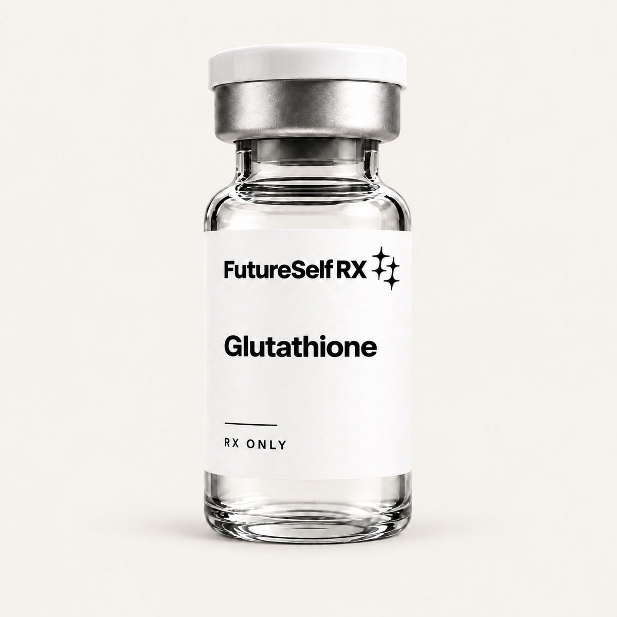 Glutathione — FutureSelf RX white vial packaging concept