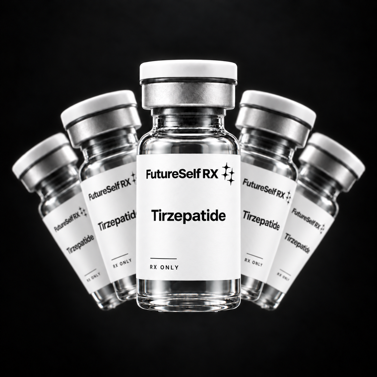 Floating futureself vials