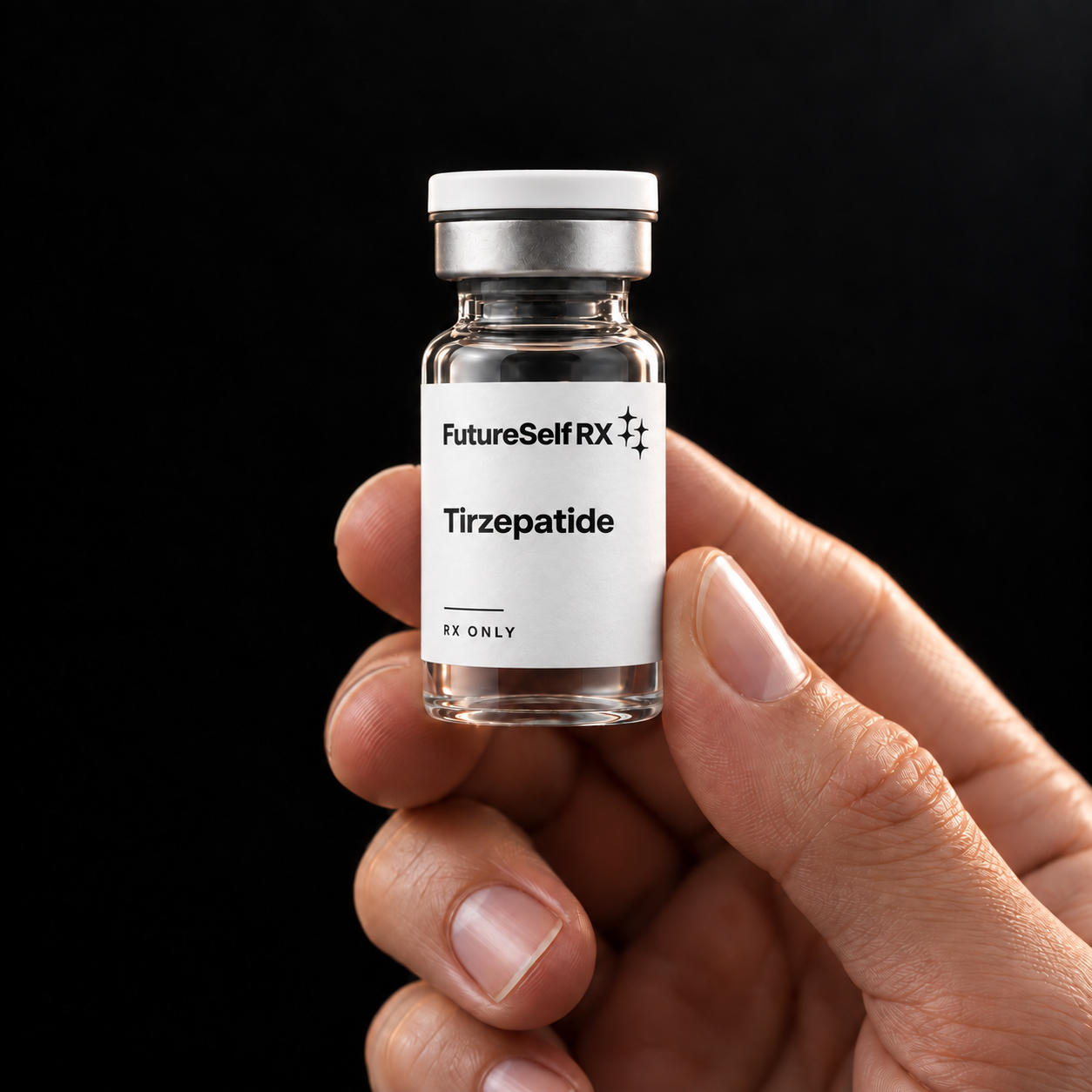 A futureself vial held in hand